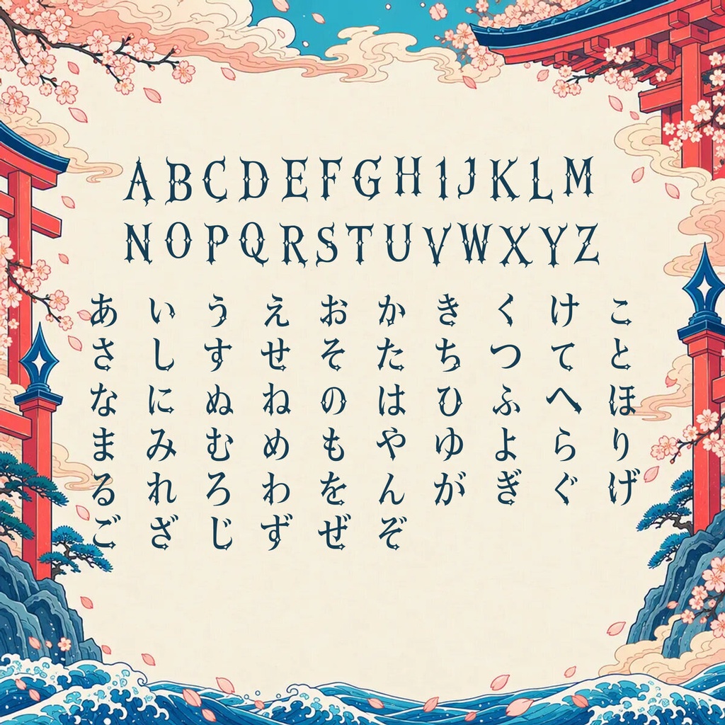 神殿 Shinden【フォント】— 黄金の重厚装飾書体|常用漢字2,136字