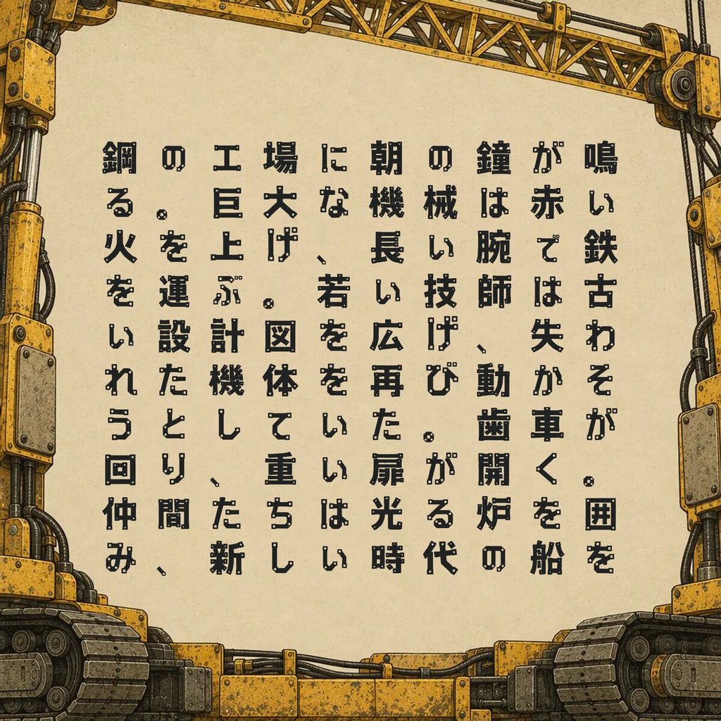 鋼仮名 KoKana【フォント】— メカ&インダストリアルスラブ|常用漢字2,136字