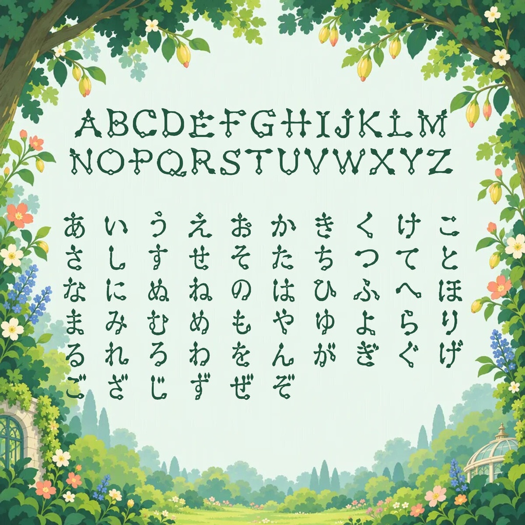 星花 Seika【フォント】 — 芽吹くアールヌーヴォー書体|常用漢字2,136字