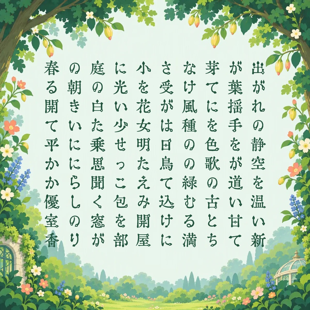 星花 Seika【フォント】— 芽吹くアールヌーヴォー書体|常用漢字2,136字