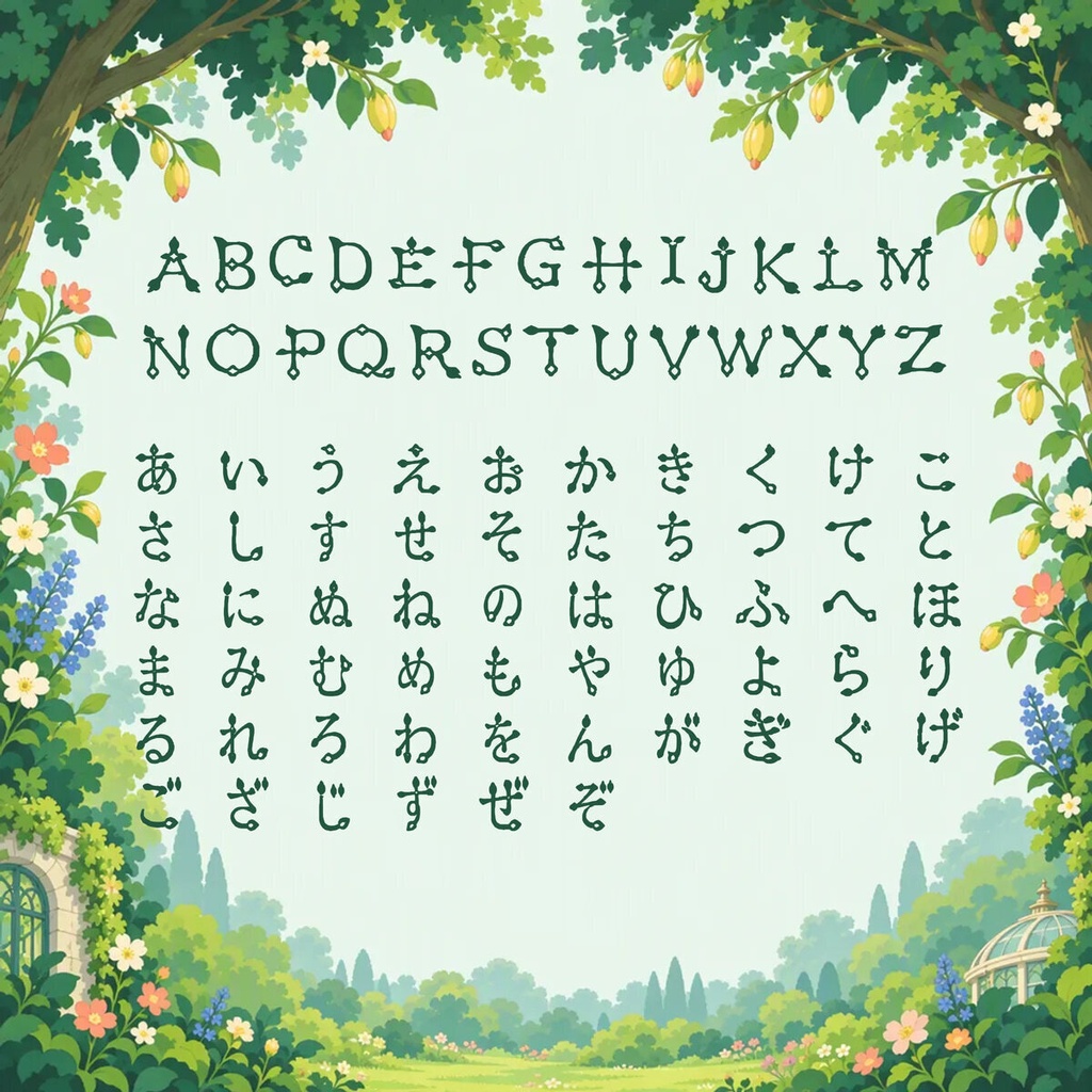星花 Seika【フォント】— 芽吹くアールヌーヴォー書体|常用漢字2,136字