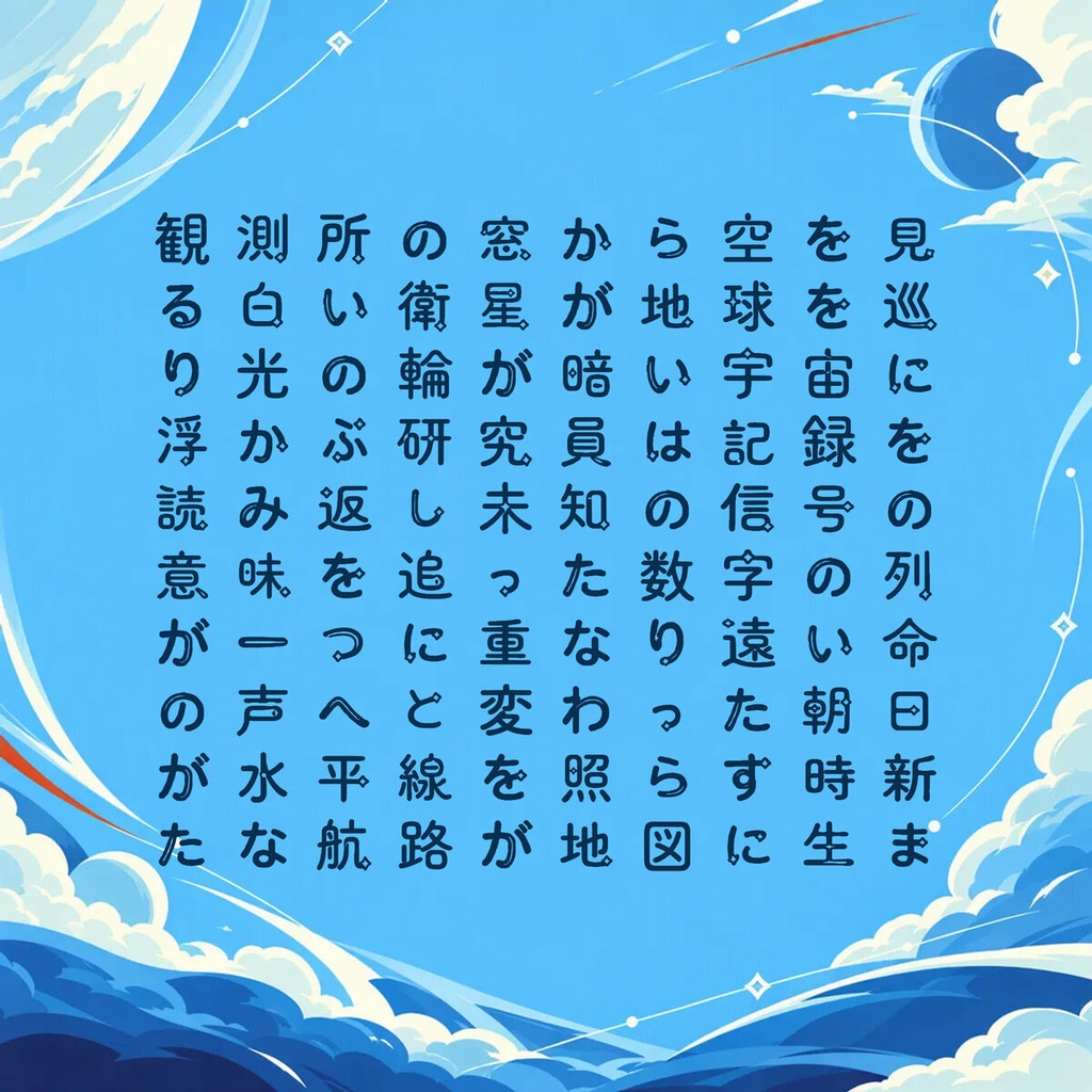 星路 Seiro【フォント】— 軌道を描く宇宙書体|常用漢字2,136字