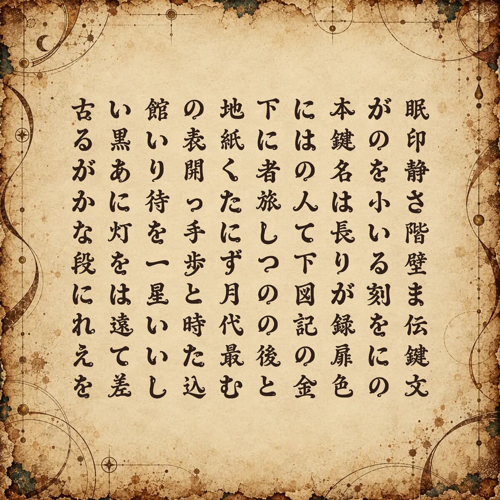 天啓 Tenkei【フォント】 — 蛇行するバロック彫刻書体|常用漢字2,136字