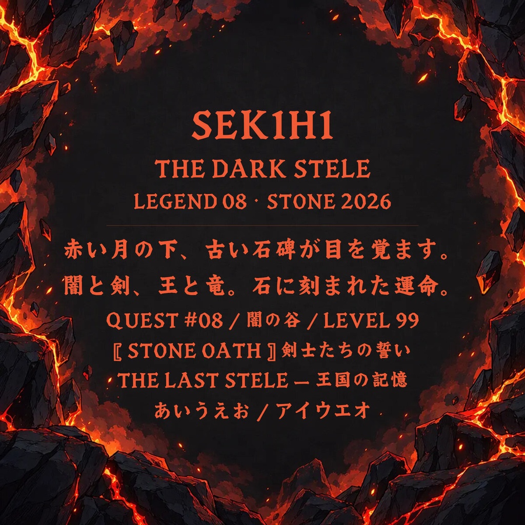 石碑 Sekihi Standard【フォント】|かな・英数字301文字