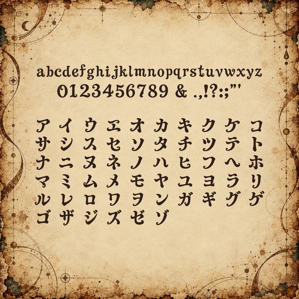 天啓 Tenkei Standard【フォント】|かな・英数字301文字