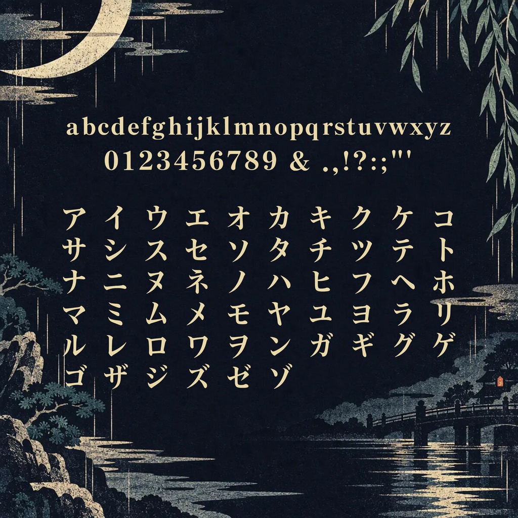 【無料・商用可】宵明朝 YoiMincho Free【フォント】|かな・英数字362文字