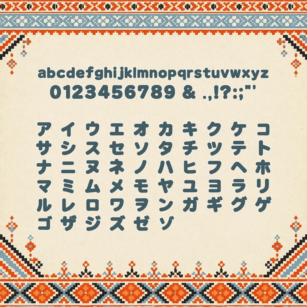 布字 Nunoji【フォント】 — 手芸・暮らしのデザイン|常用漢字2,136字