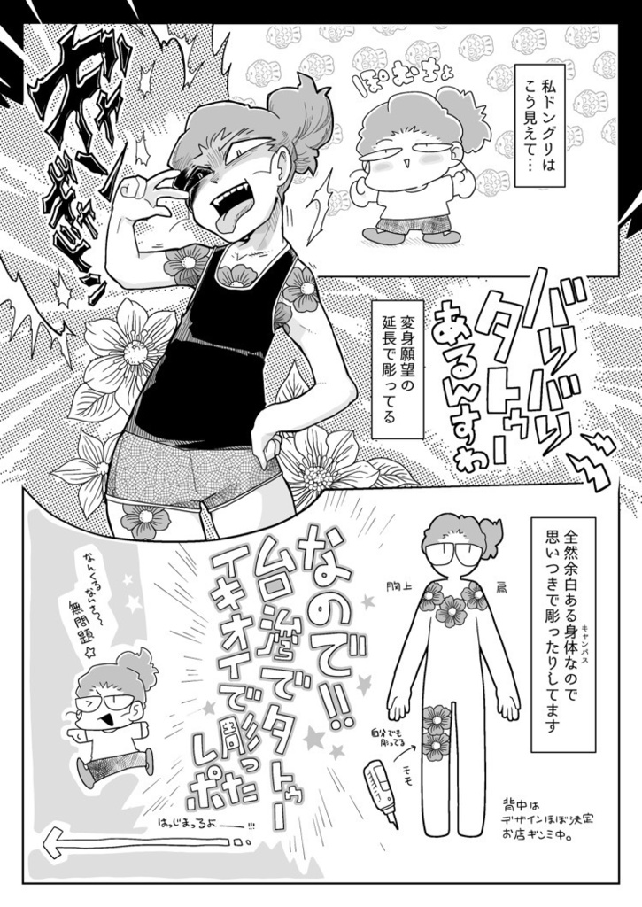 台湾で暇つぶしにタトゥー彫ったレポ