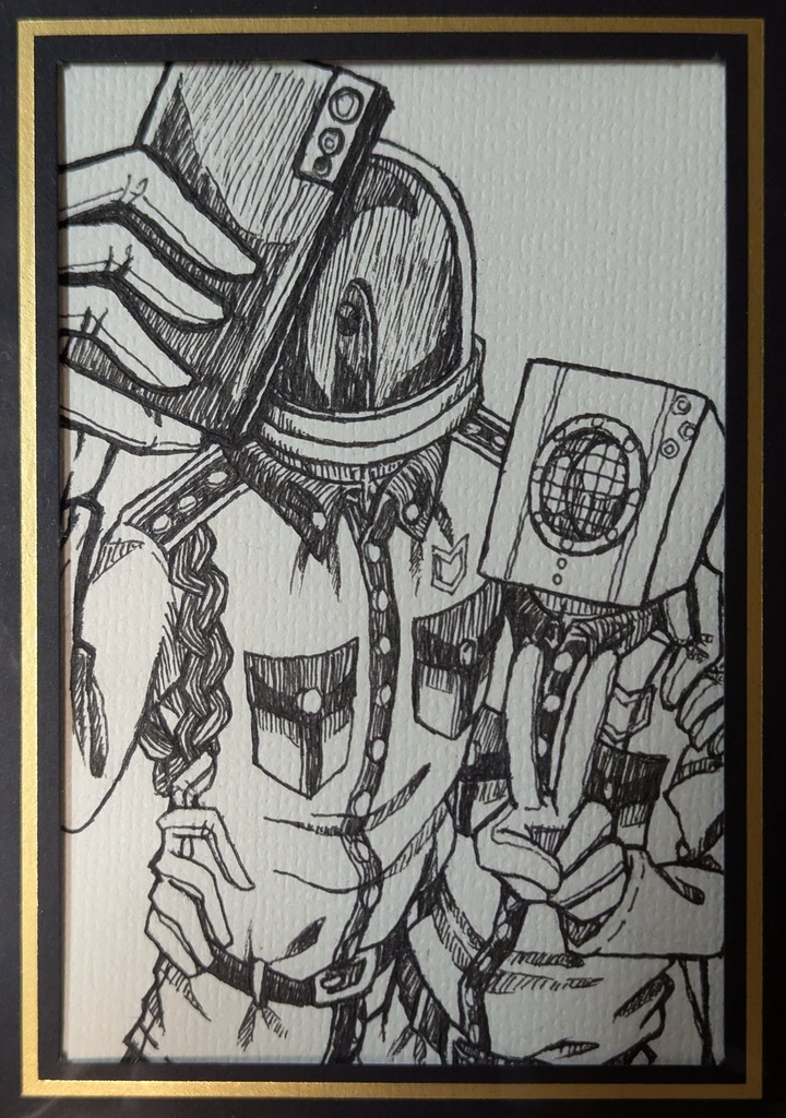 【個展】ツーショット【原画ハガキ】