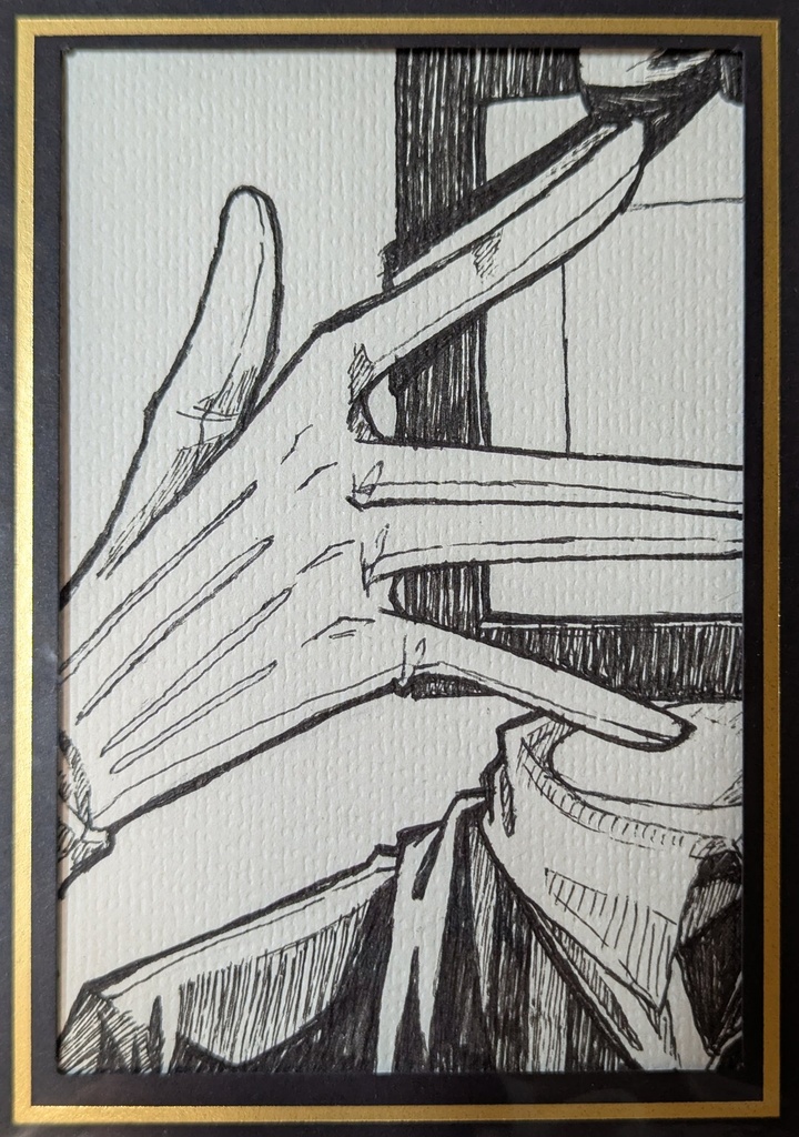 【個展】盗み見【原画ハガキ】