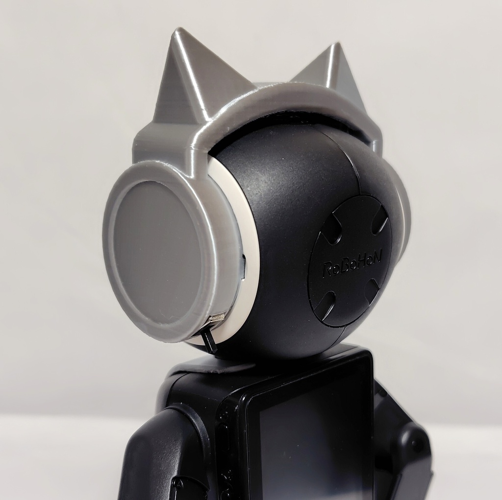 ロボホン用 猫耳ヘッドホン Light シルクシルバー