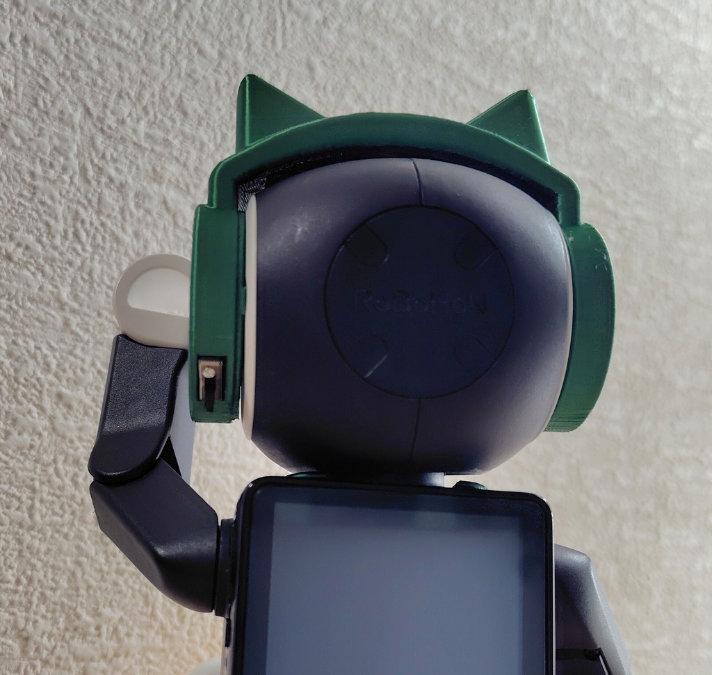 ロボホン用 猫耳ヘッドホン Light シルクフォレストグリーン