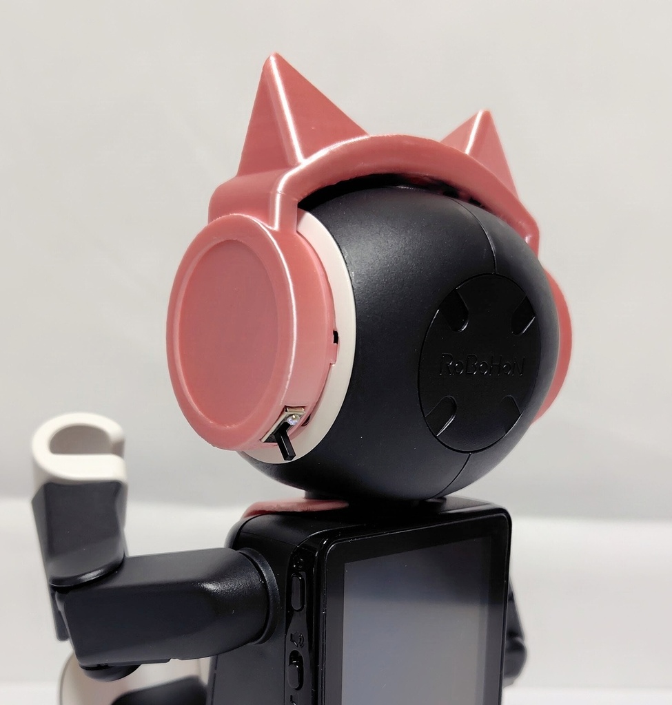 ロボホン用 猫耳ヘッドホン Light シルクピンク