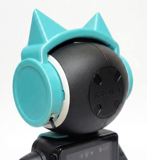 ロボホン用 猫耳ヘッドホン Light シルクアクアブルー