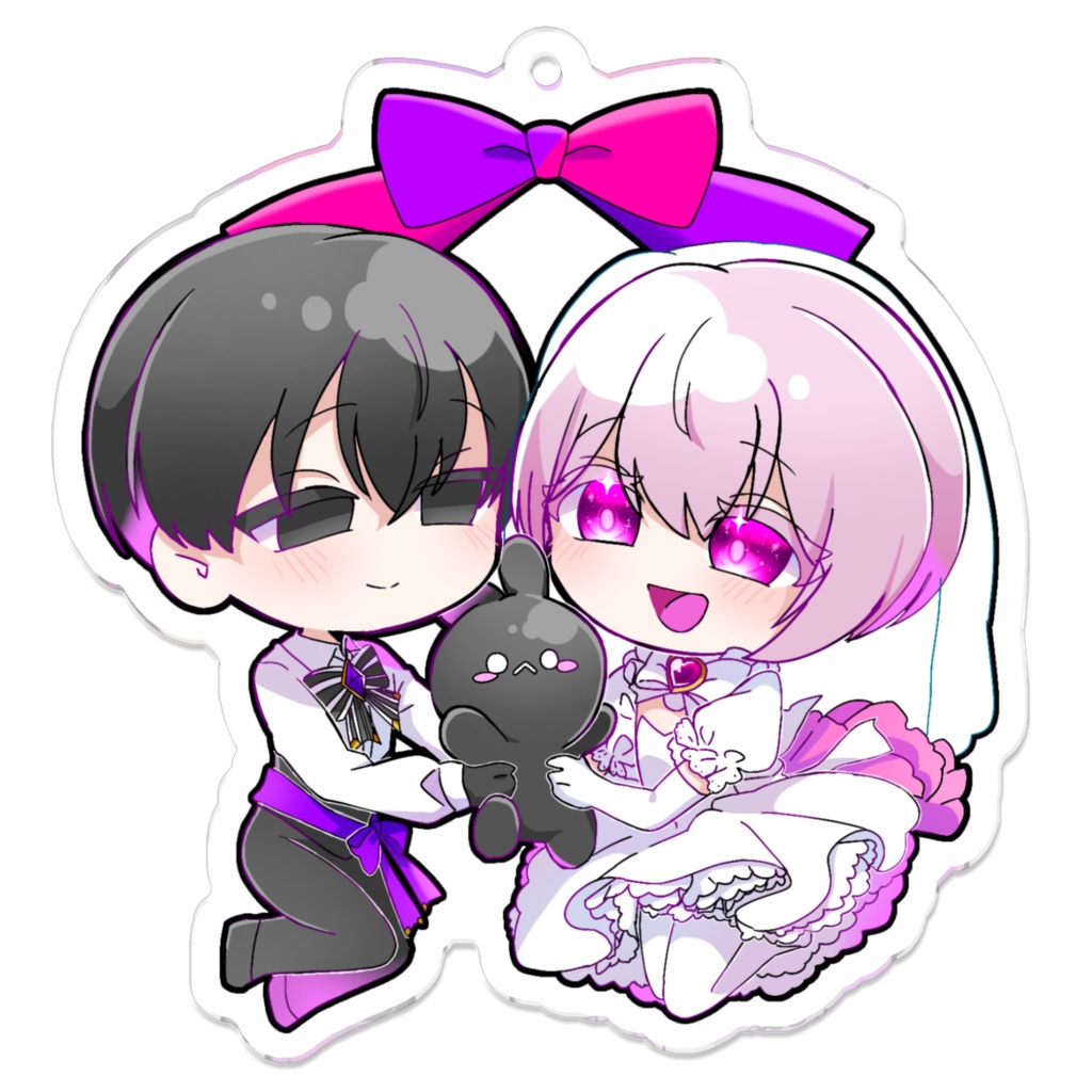 詩織&亡霊仲良しキーホルダー