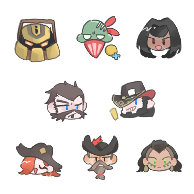 絵文字フレークシール / Emoji Flake stickers
