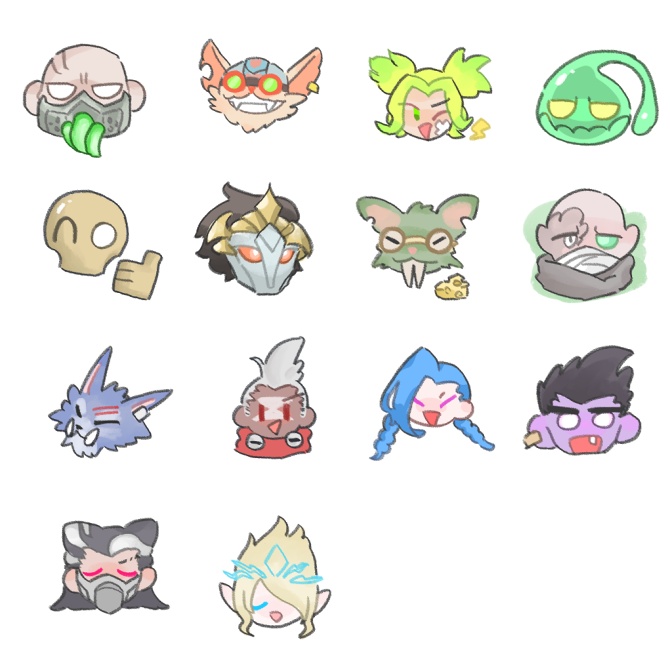 絵文字フレークシール / Emoji Flake stickers