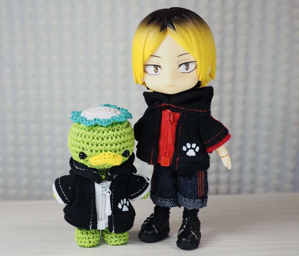 ジップパーカー(黒)