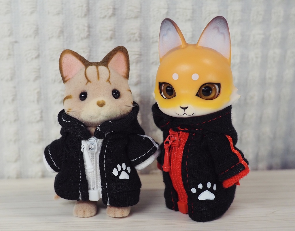 ジップパーカー(黒)