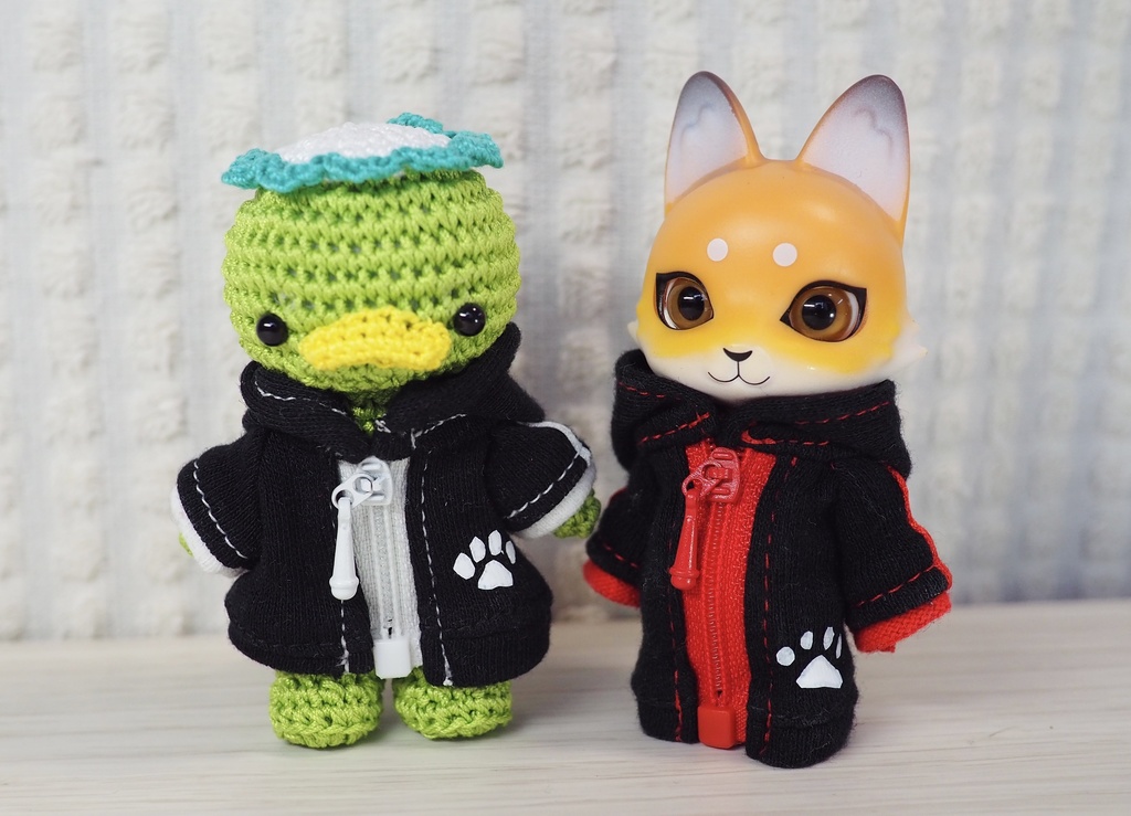 ジップパーカー(黒)