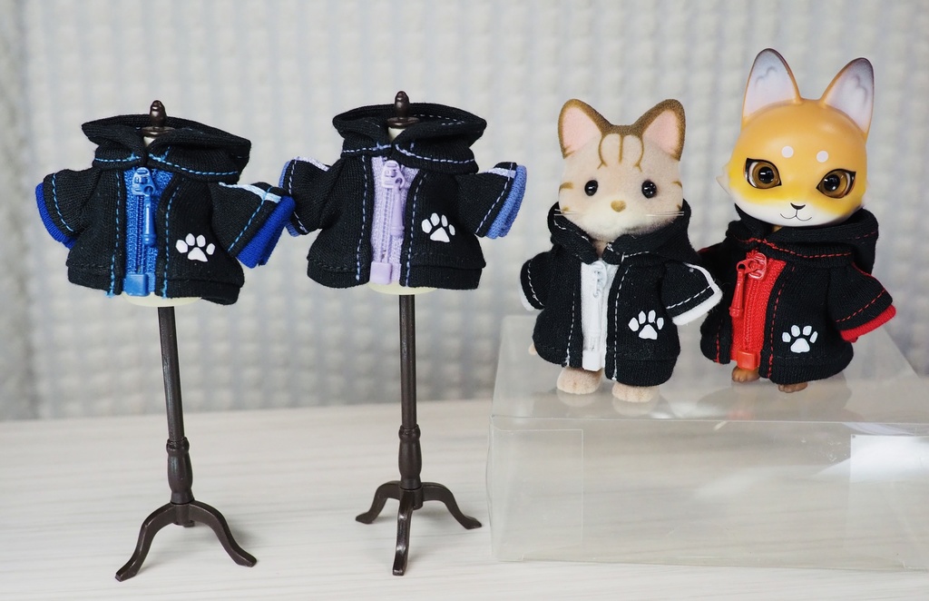 ジップパーカー(黒)