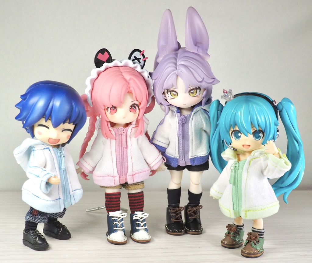 (1/12サイズ)ゲーミングパーカー(白)