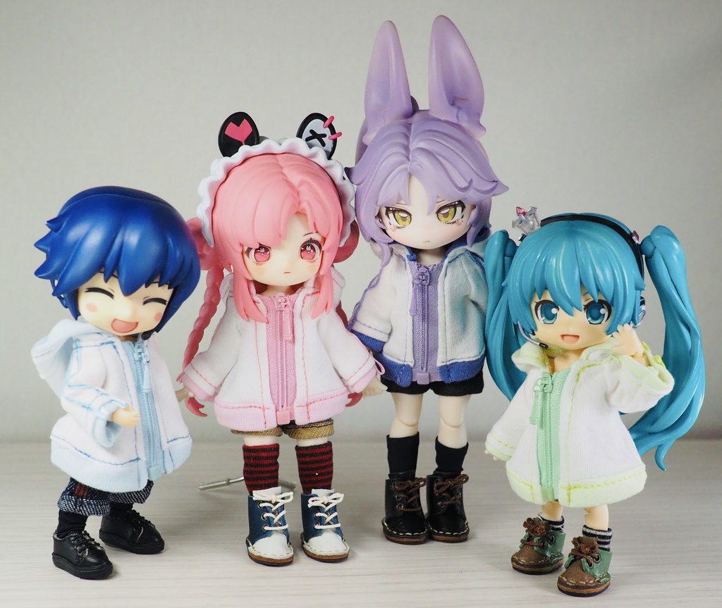 (1/12サイズ)ゲーミングパーカー(白)