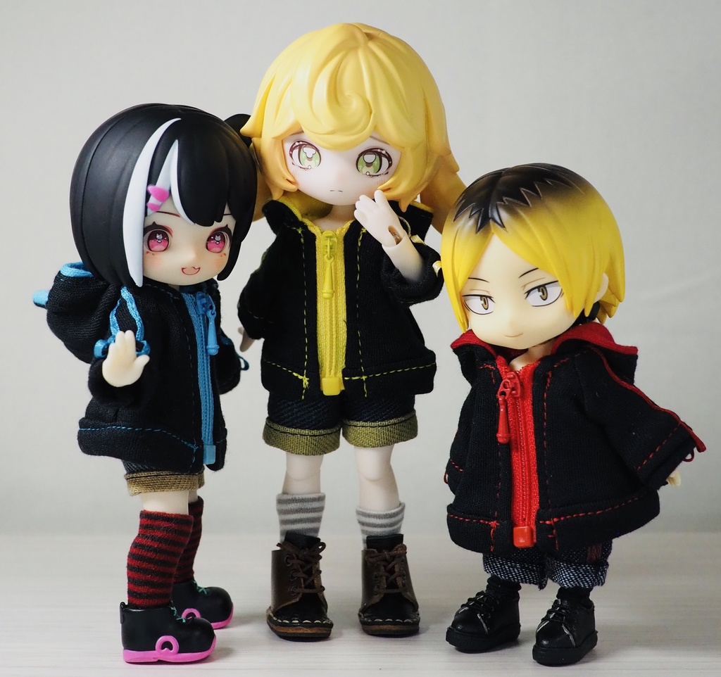 (1/12サイズ)ゲーミングパーカー(黒)