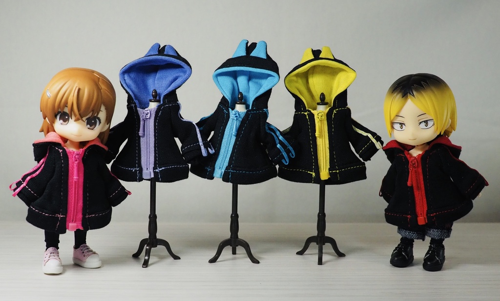 (1/12サイズ)ゲーミングパーカー(黒)