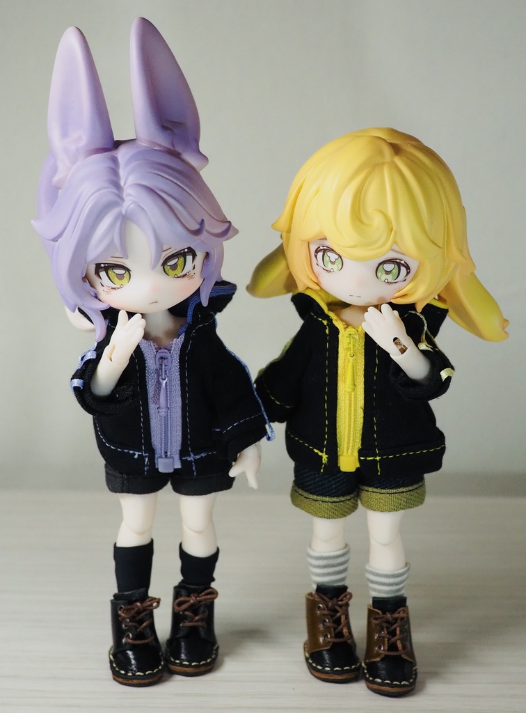 (1/12サイズ)ゲーミングパーカー(黒)