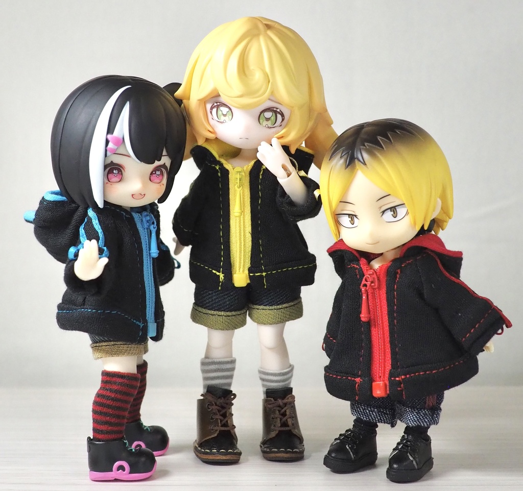 （1/12サイズ）ゲーミングパーカー（黒）