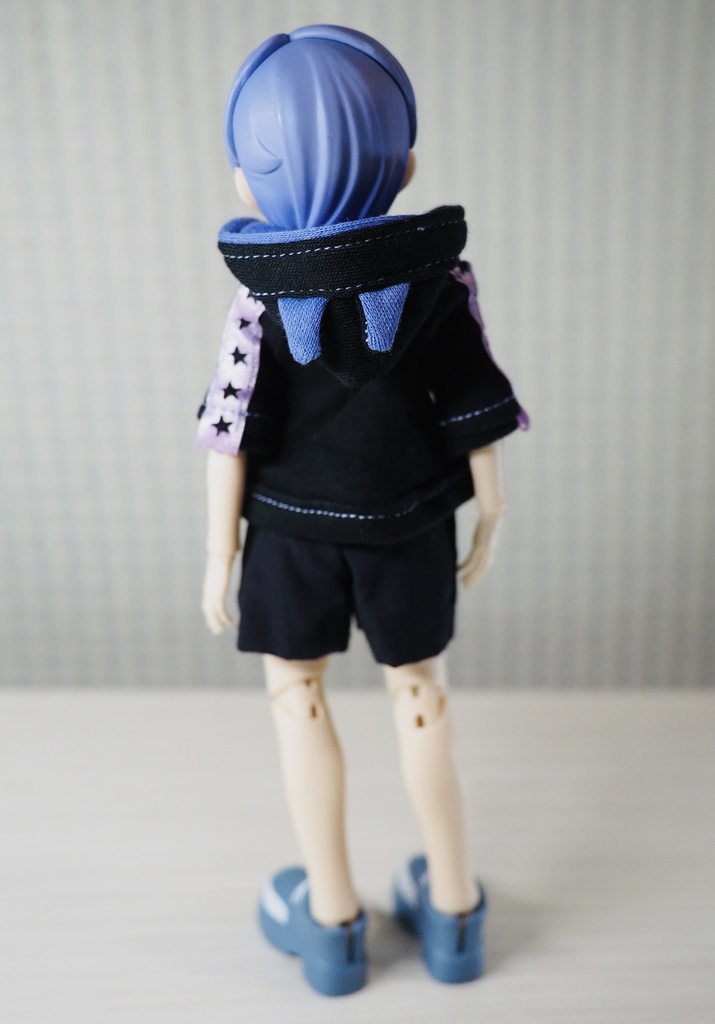 (大きめサイズ)ゲーミングパーカー(黒)