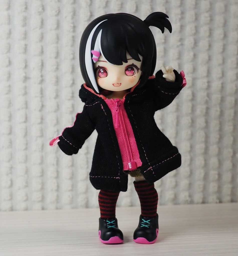 (大きめサイズ)ゲーミングパーカー(黒)