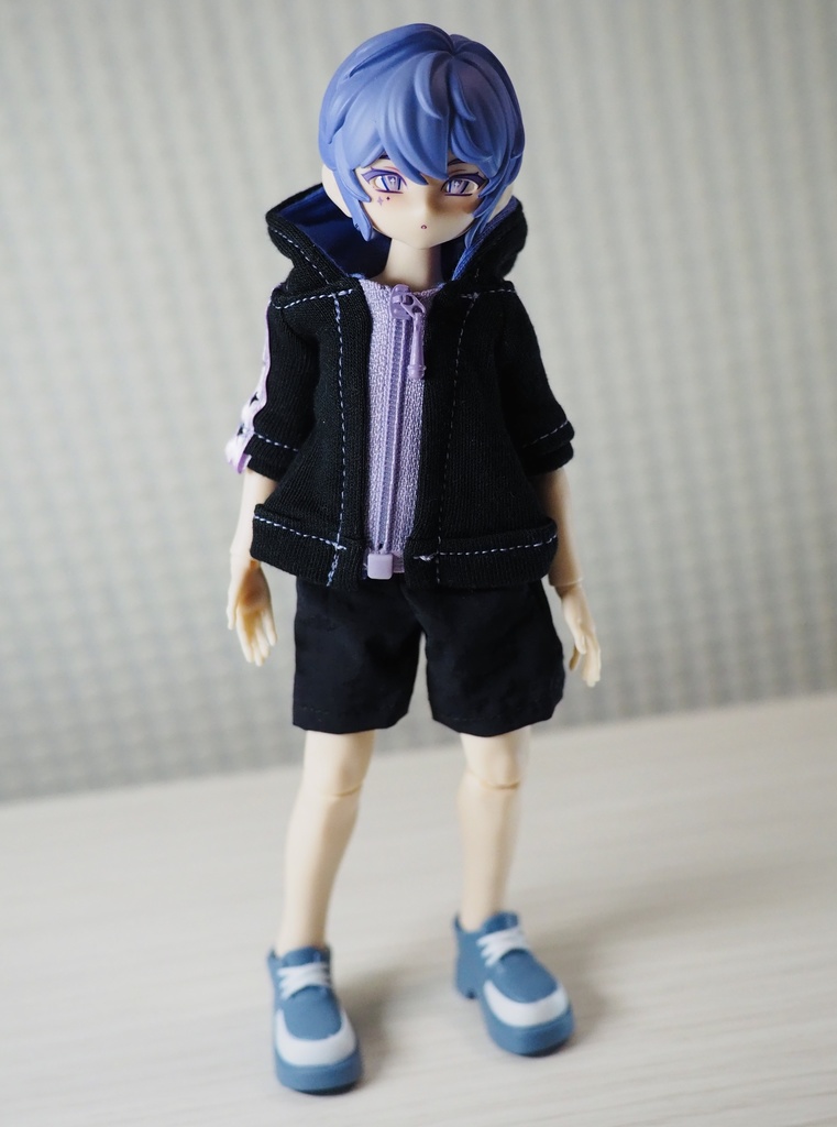 (大きめサイズ)ゲーミングパーカー(黒)