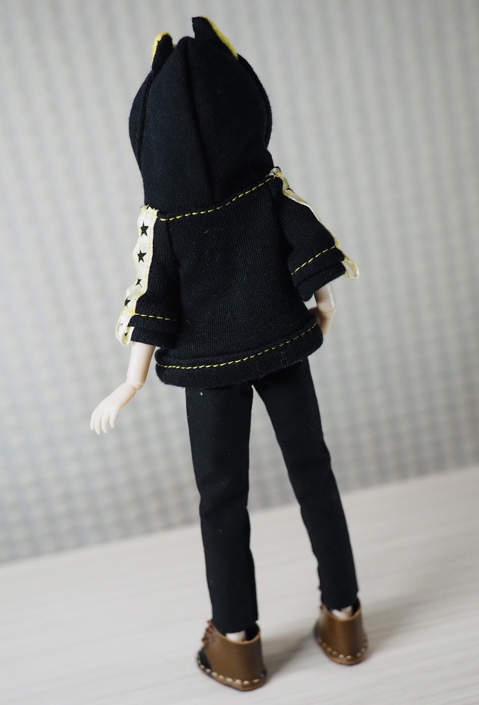 (大きめサイズ)ゲーミングパーカー(黒)