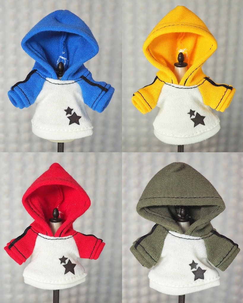 (小さめサイズ)推し色パーカー(白)