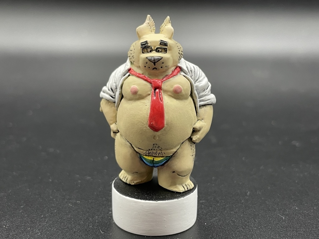 ミニフィギュア(熊) (未塗装)