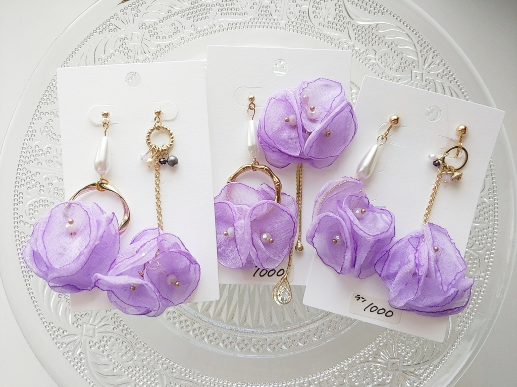 灰谷・三途お花シフォンアクセサリー