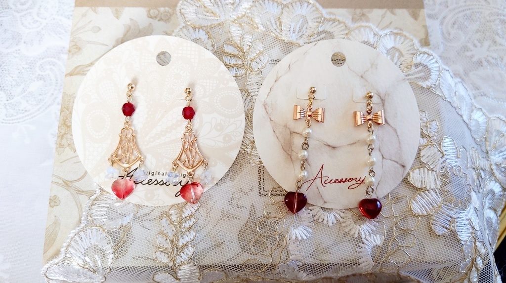 ハートビーズアクセサリー