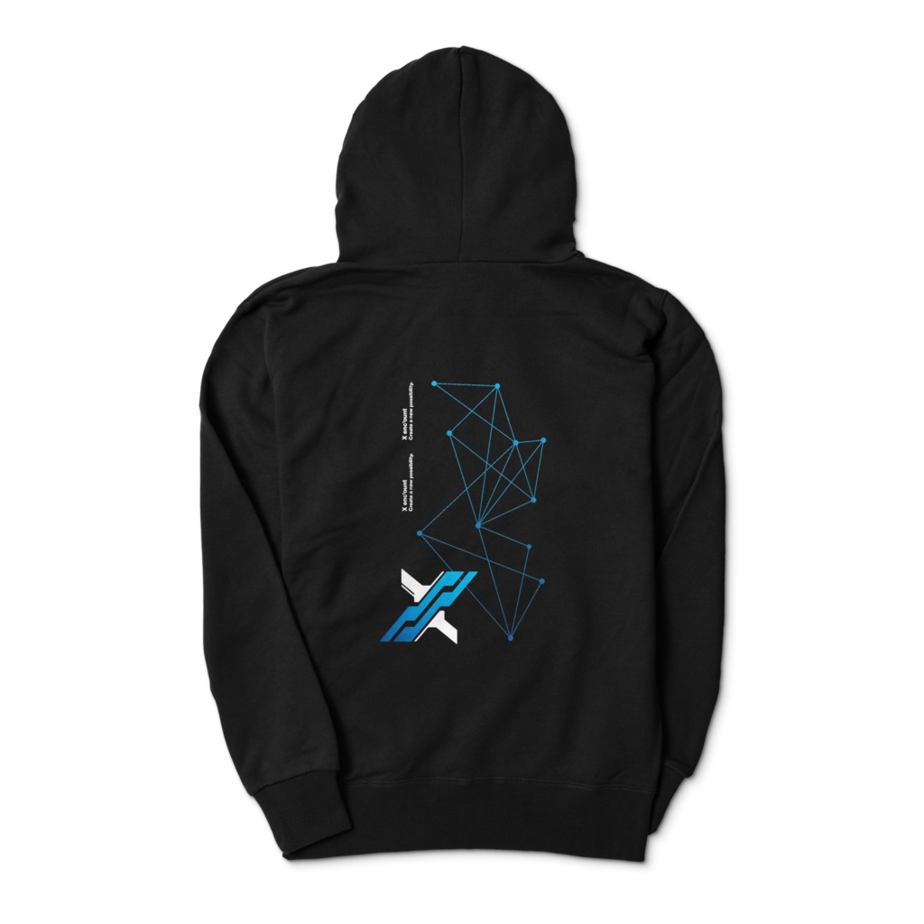 X enc'ount オフィシャル黒パーカー(create a new possibility)