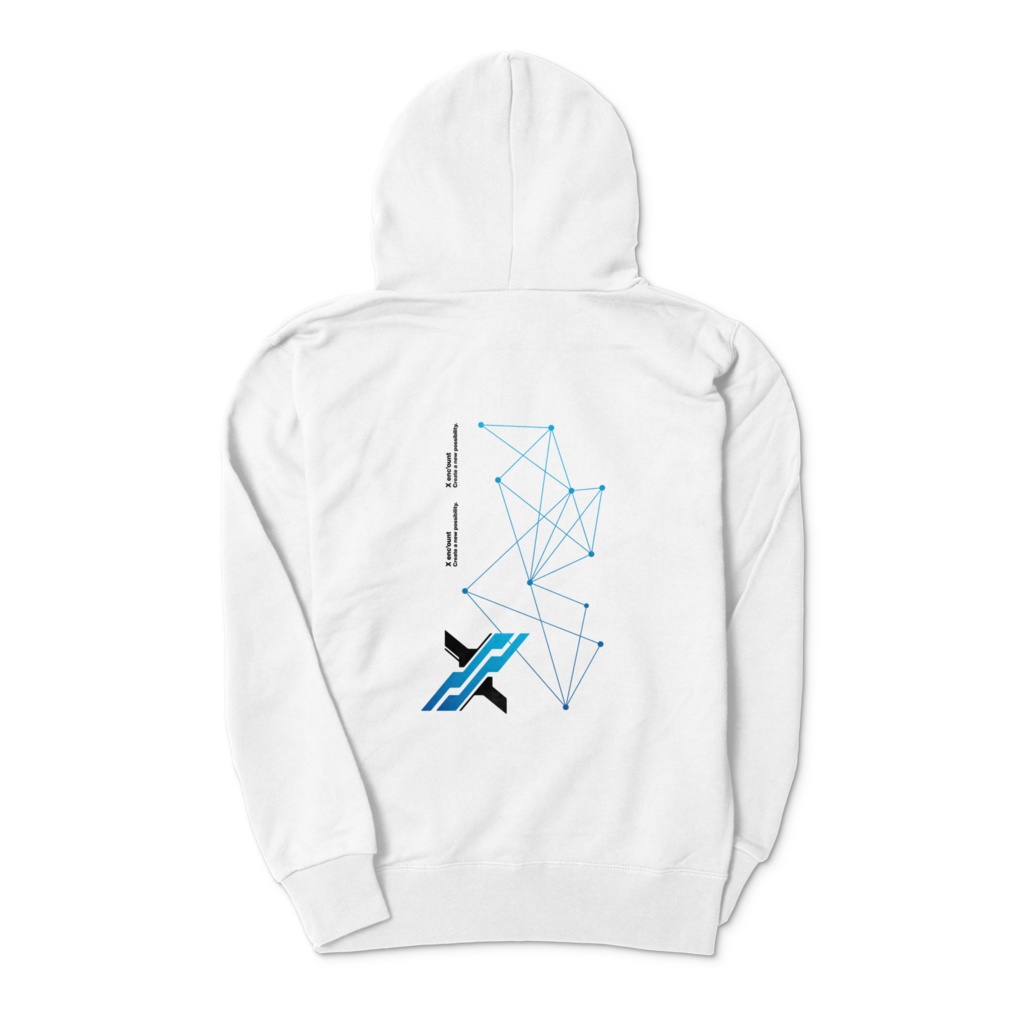 X enc'ount オフィシャル白パーカー(create a new possibility)