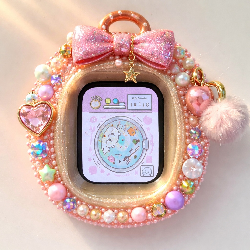 たまごっち風 AppleWatchケース 41mm対応 ハンドメイド