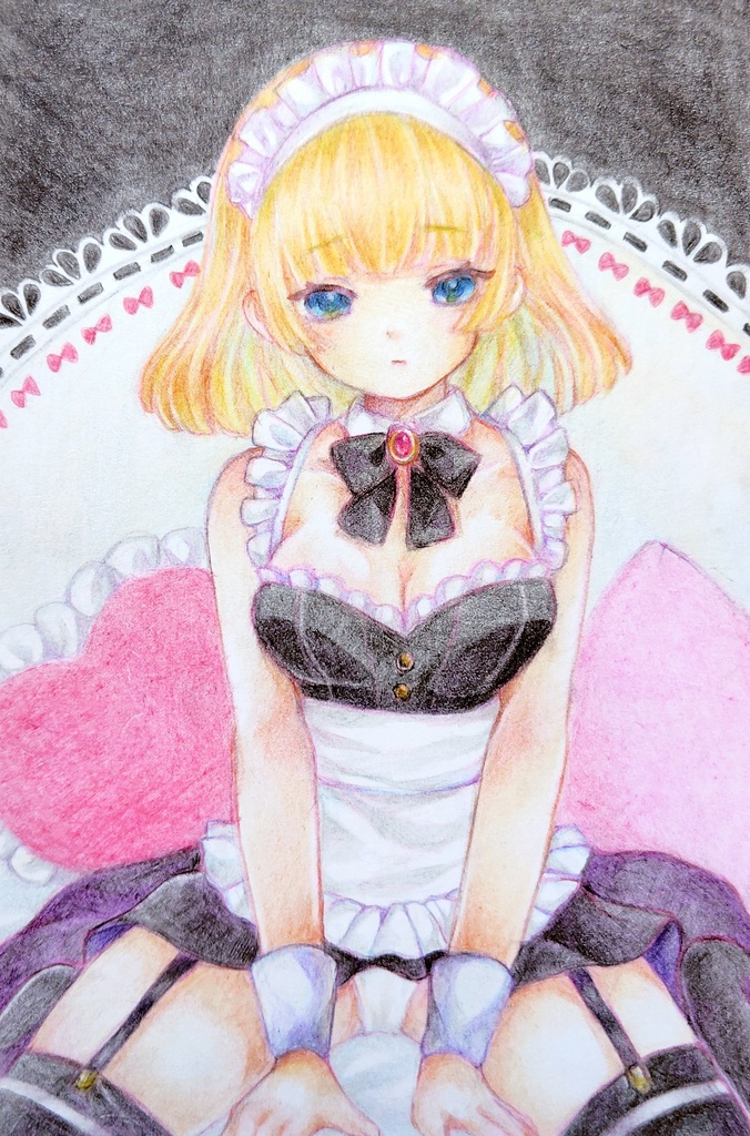 手描きイラスト｢メイドちゃん｣