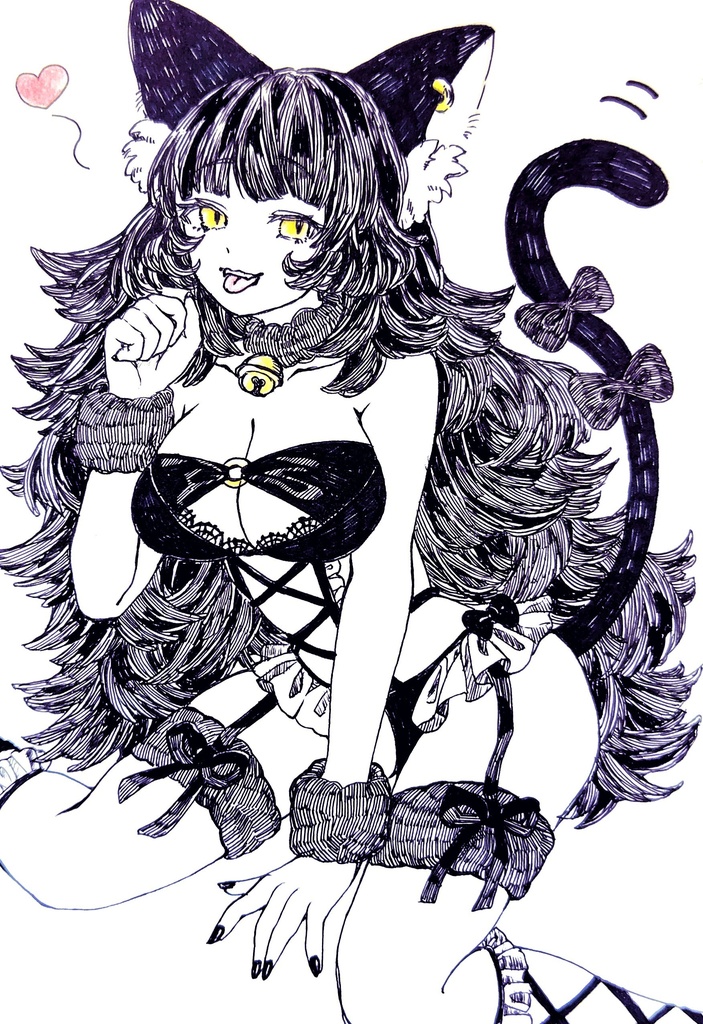 手描きイラスト｢甘える｣