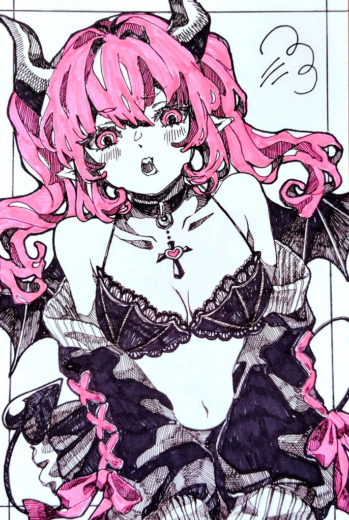 手描きイラスト「デビルちゃん」