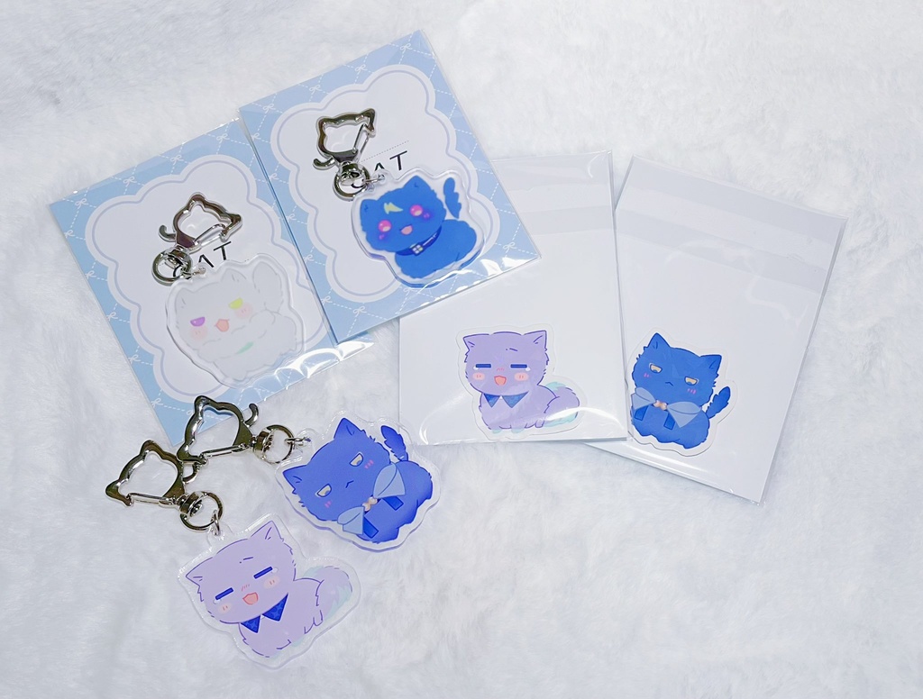 Dyticaねこ アクキーステッカーセット