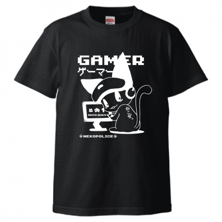 Tシャツ　ゲーマー　黒