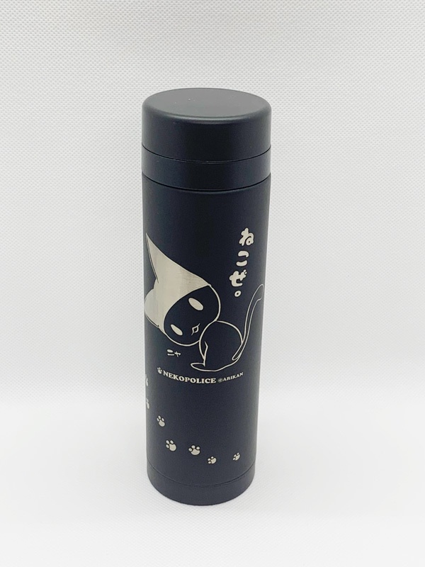 ねこぜ。サーモボトル　黒