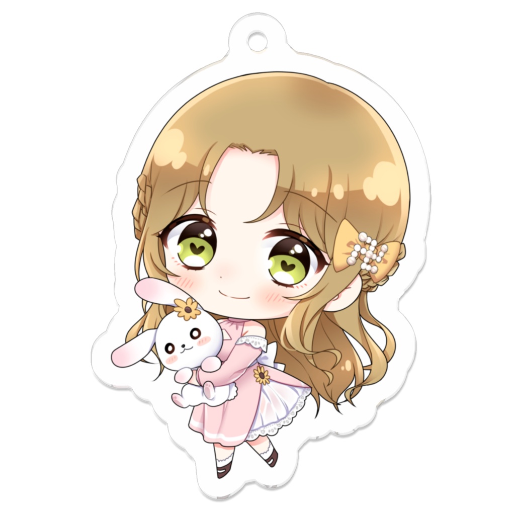 ちびりあアクキー うさぬい口閉じver.