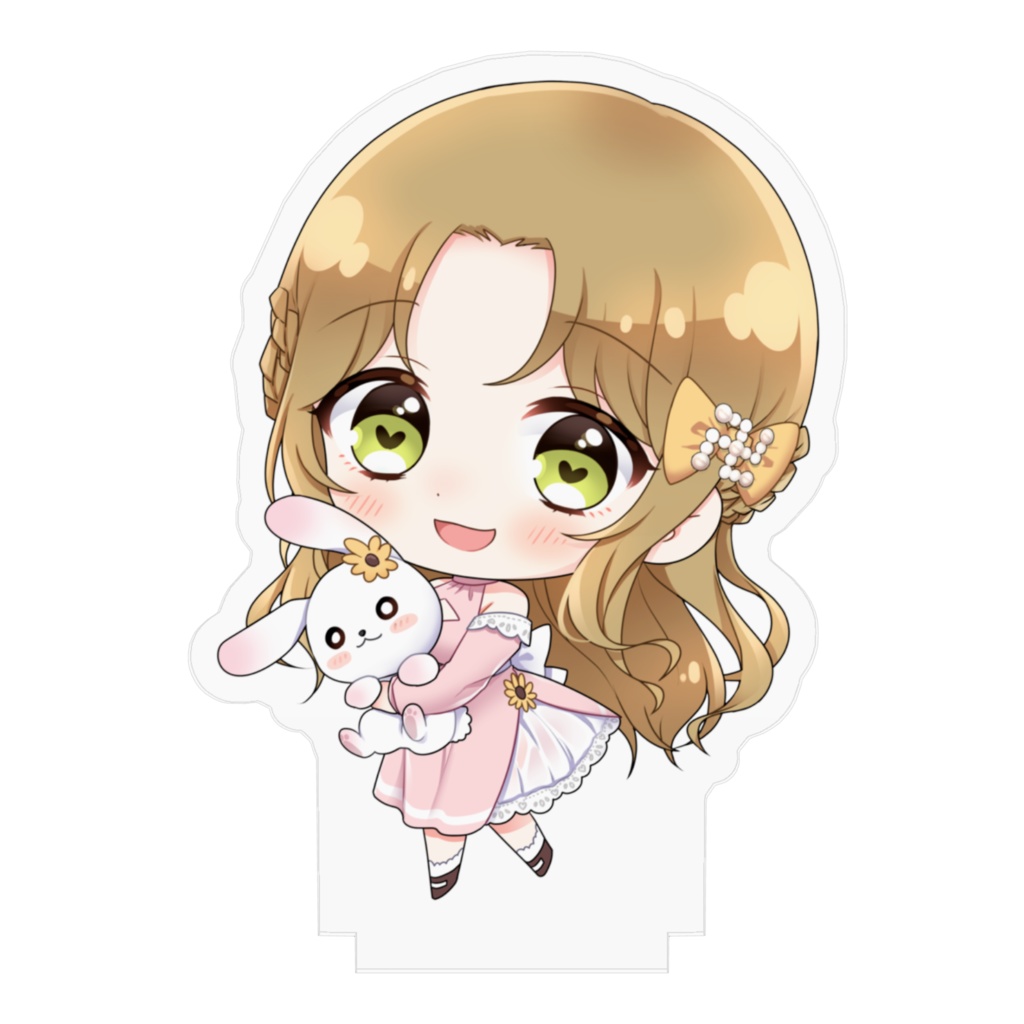 ちびりあアクリルスタンド うさぬい口開けver.